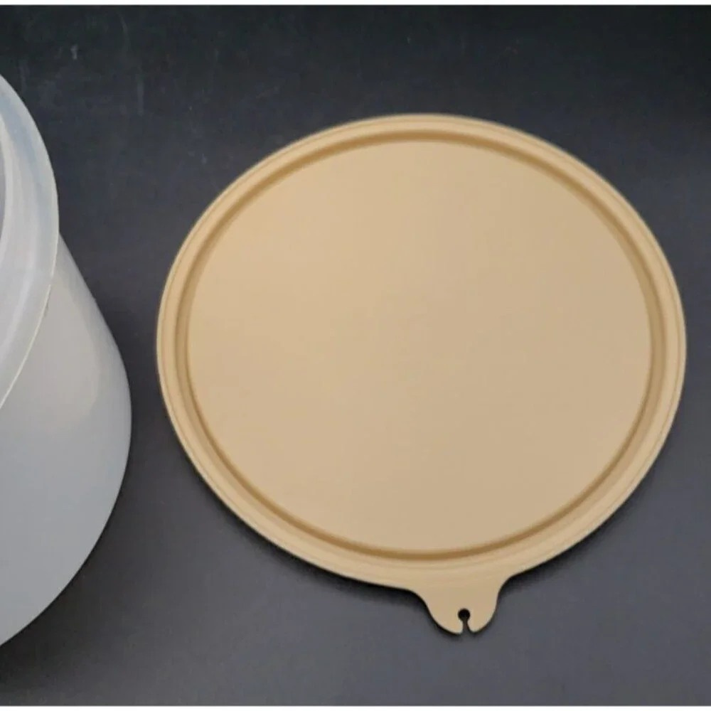 Vintage Tupperware Container 264-2 with 227-27 Almond Lid Retro Kitchen 1954